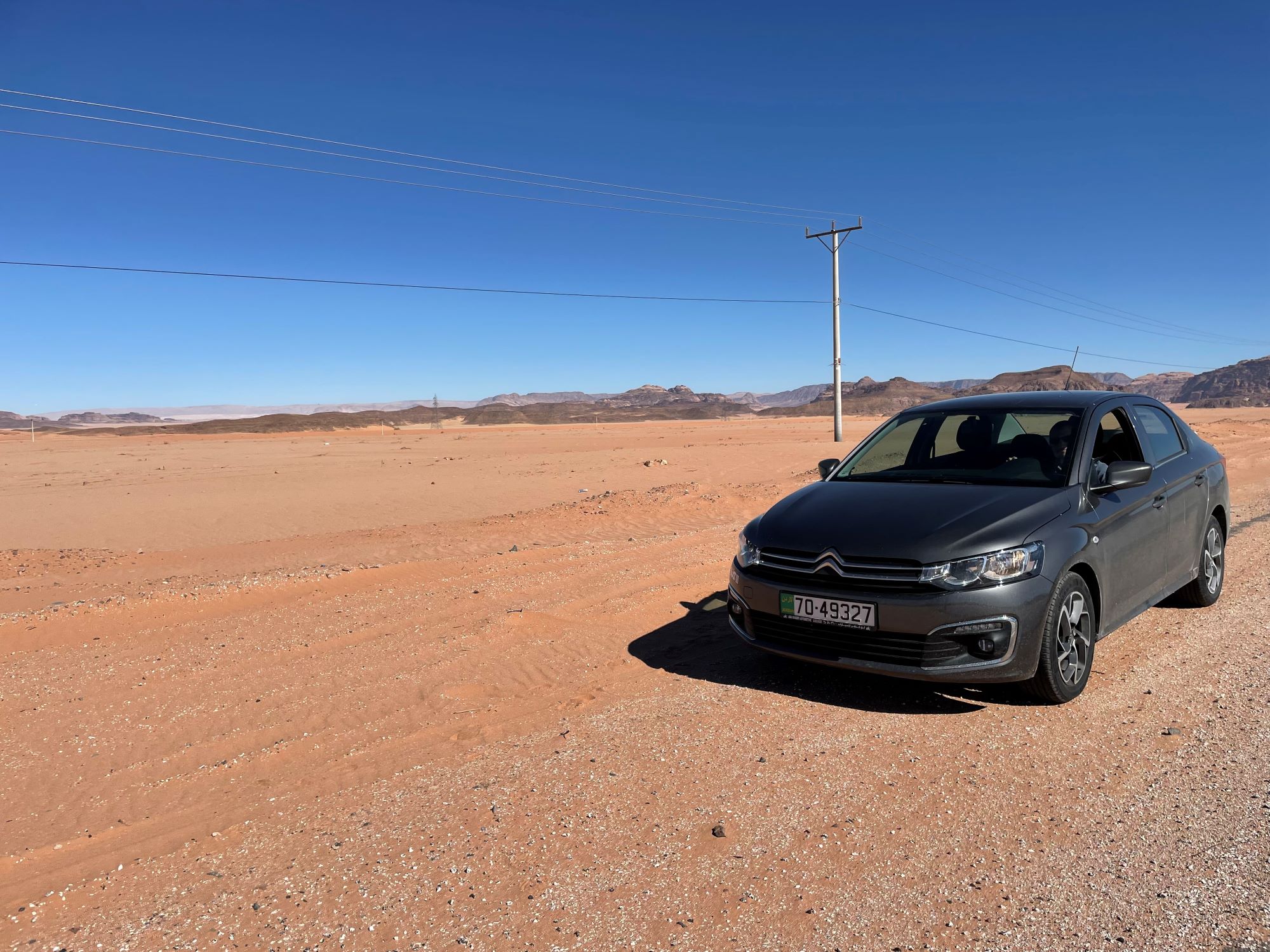 Route in Jordan for a one week 