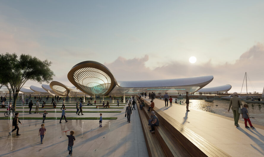Бюро Zaha Hadid Architects презентувало проект павільйонів для виставки EXPO-2030 в Одесі