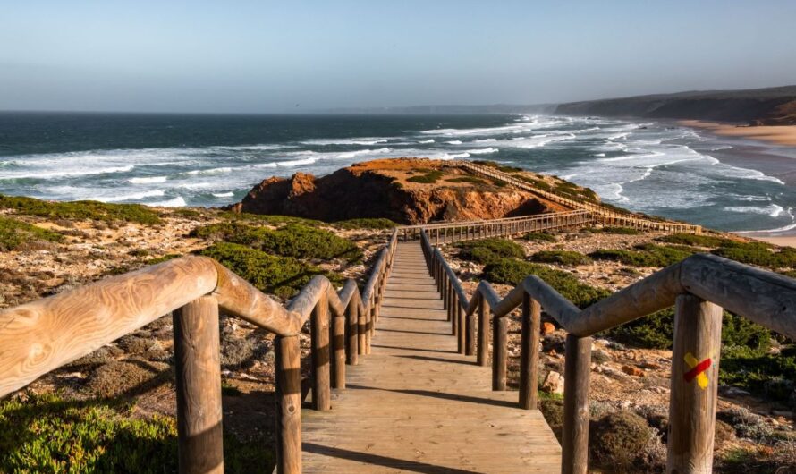 Rota Vicentina – walking route in Portugal along the coastline near the Atlantic ocean